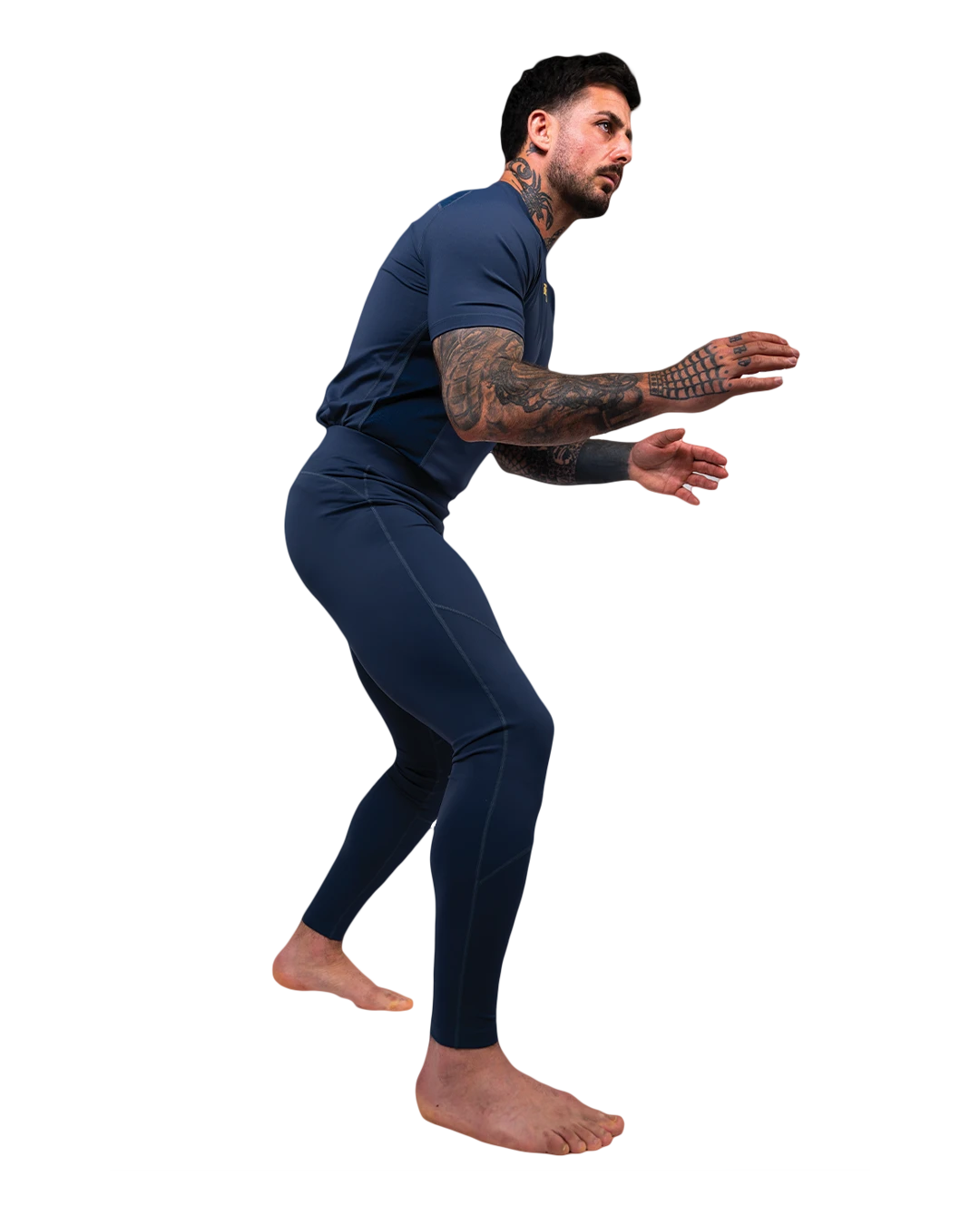 SHINOBI COMPRESSION TOP – SHORT SLEEVE – MIDNIGHT BLUE