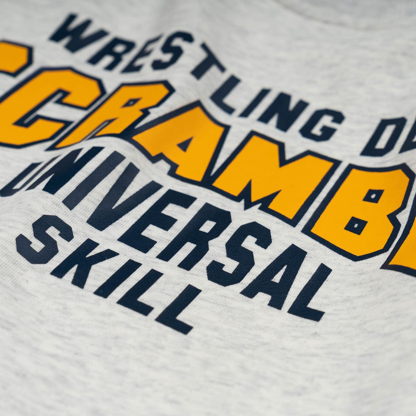 SCRAMBLE COLLEGIATE WRESTLING SWEATSHIRT – FRESHMAN GREY