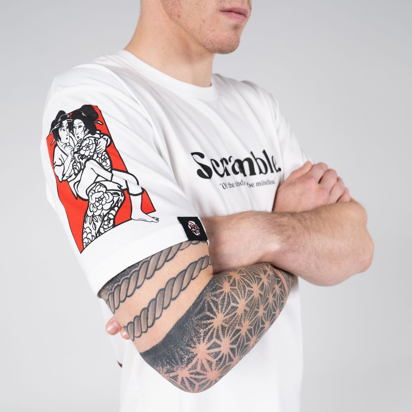 SCRAMBLE MEIYO TEE – WHITE