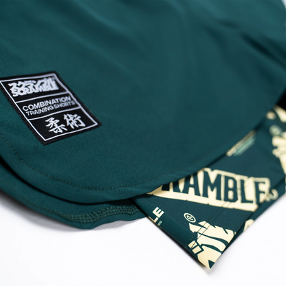 COMBINATION SHORTS – FOREST GREEN/ LOGOTYPES