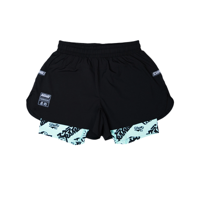 COMBINATION SHORTS – SEAFOAM/ LOGOTYPES