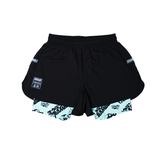 COMBINATION SHORTS – SEAFOAM/ LOGOTYPES