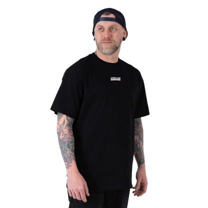 LOGO OVERSIZED TEE – BLACK