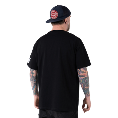 LOGO OVERSIZED TEE – BLACK