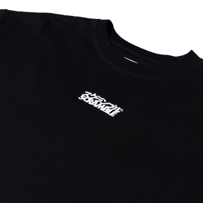 LOGO OVERSIZED TEE – BLACK