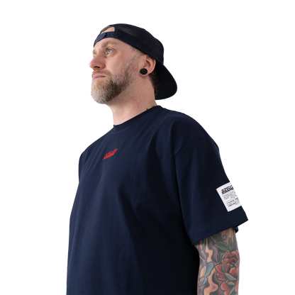 LOGO OVERSIZED TEE – NAVY