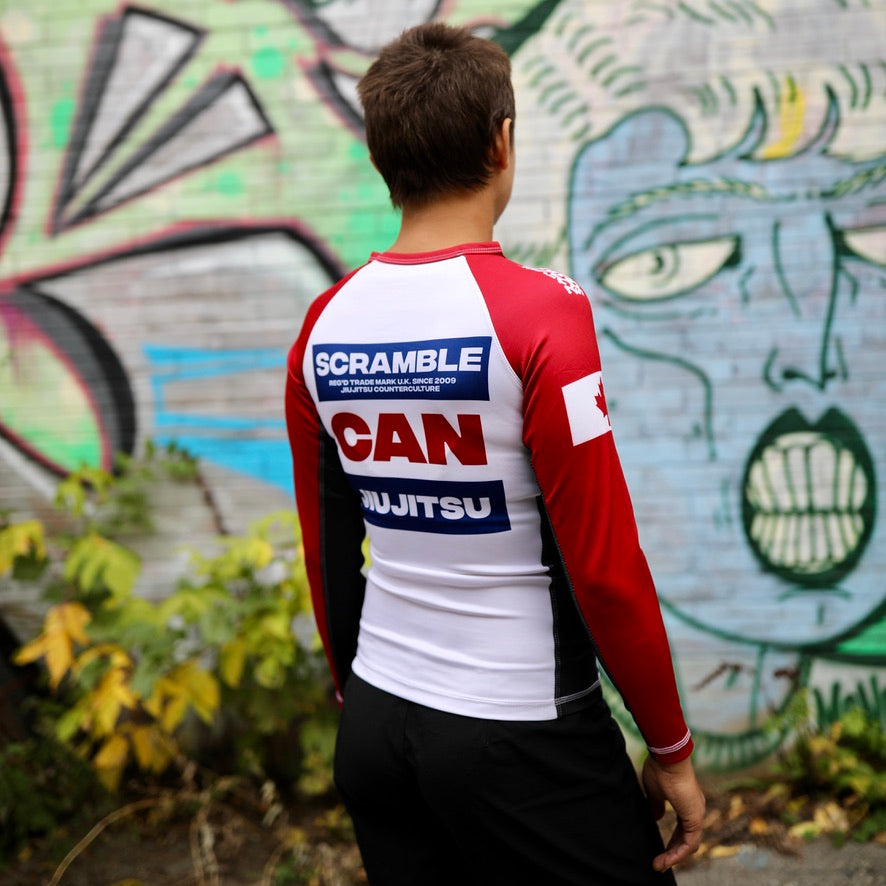 SCRAMBLE TEAM CANADA RASHGUARD – LADIES CUT