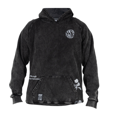 YIN YANG HOODY – FADED BLACK