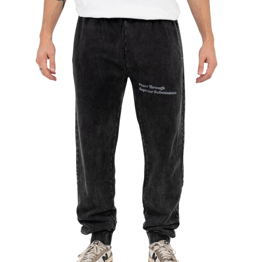YIN YANG SWEAT PANTS – FADED BLACK