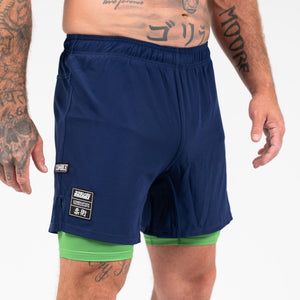 SCRAMBLE COMBINATION SHORTS – BLUE / GREEN