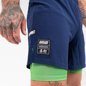 SCRAMBLE COMBINATION SHORTS – BLUE / GREEN