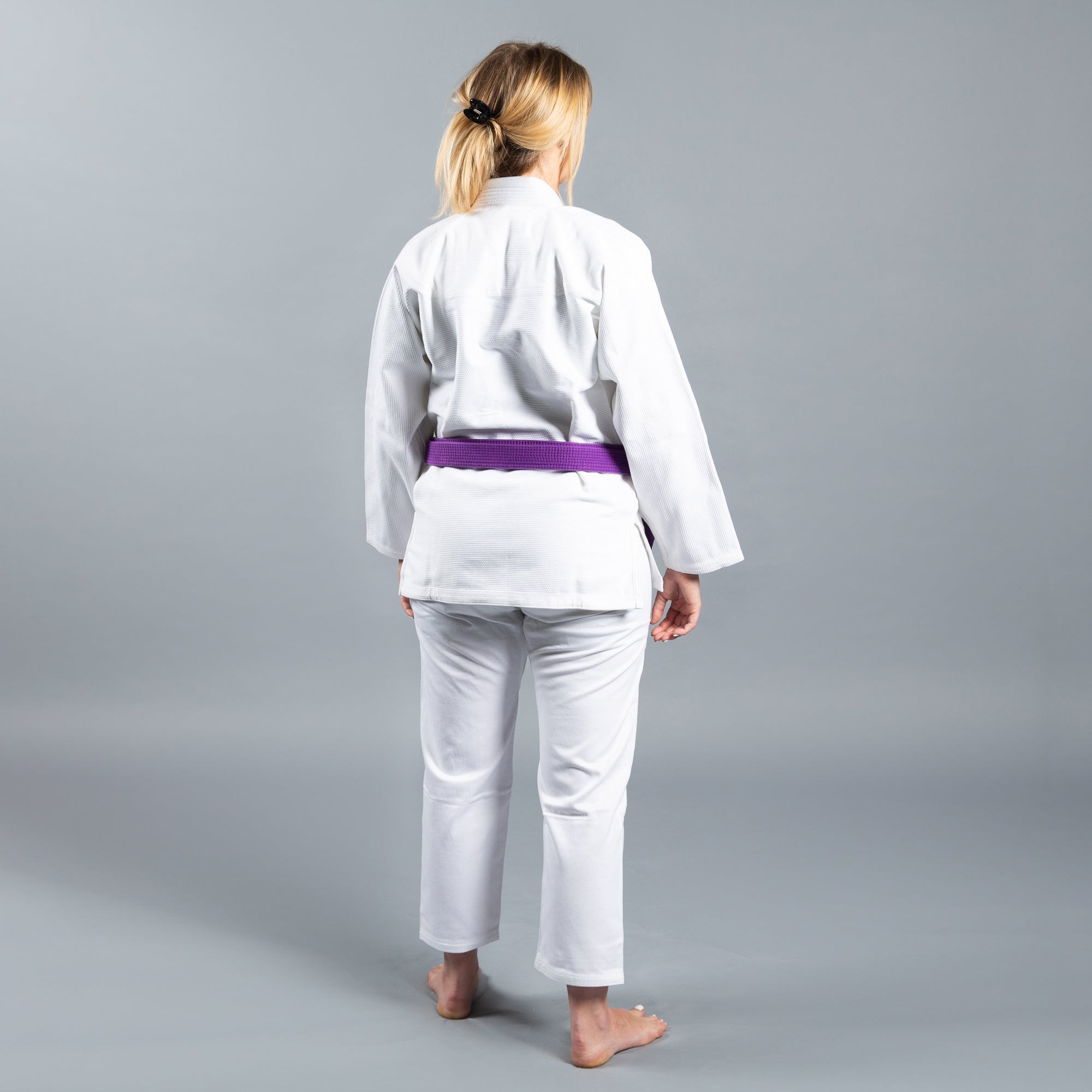 SCRAMBLE STANDARD ISSUE BJJ GI – FEMALE CUT – WHITE